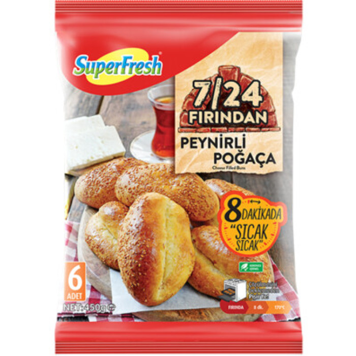 Superfresh Pogaca with Cheese 6 pcs (450 gr)