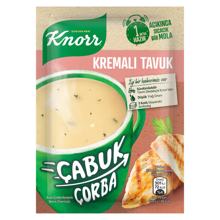 Knorr Çabuk Çorba Kremalı Tavuk (18 gr)
