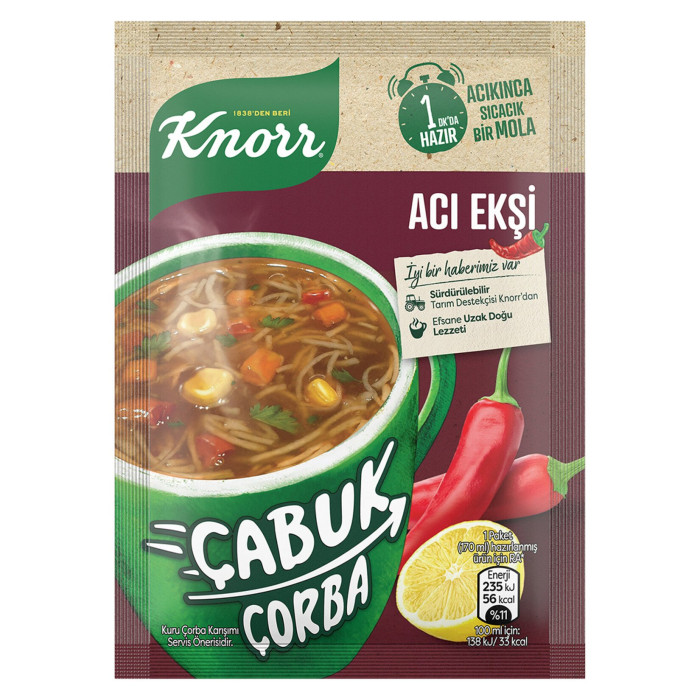 Knorr Çabuk Çorba Acı Ekşi (19 gr)