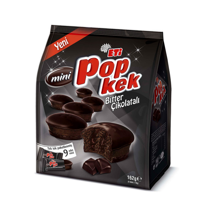 Eti Popkek Bitter Chocolate Cupcakes (162 gr)