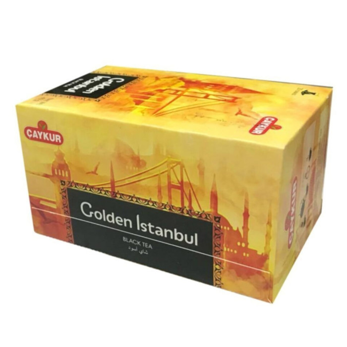 Caykur Golden Istanbul Black Tea 100 Teapot Bags (200 gr 7oz)