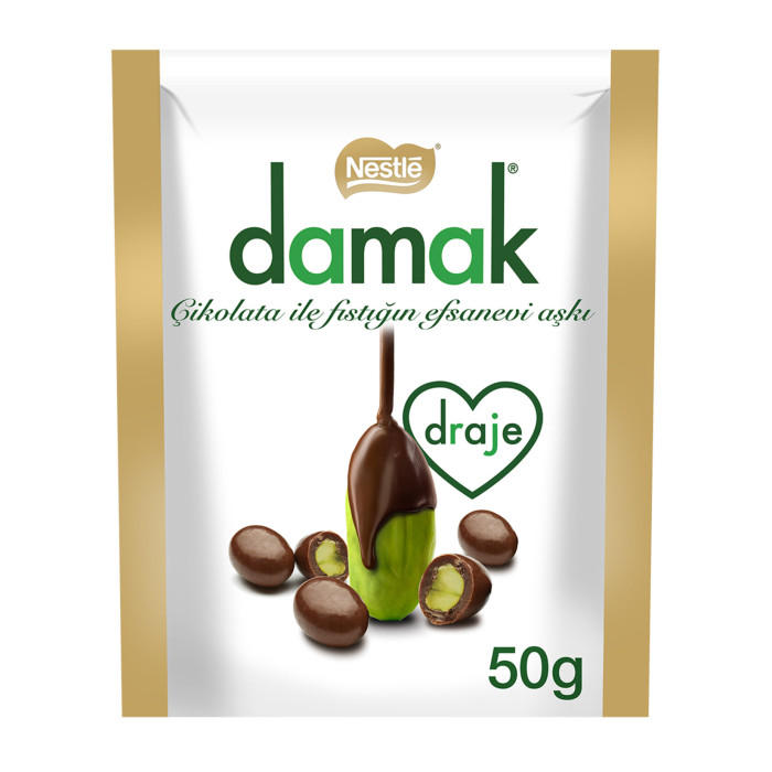 Nestle Damak Milk Chocolate Coated Pistachio Dragee (50 gr)