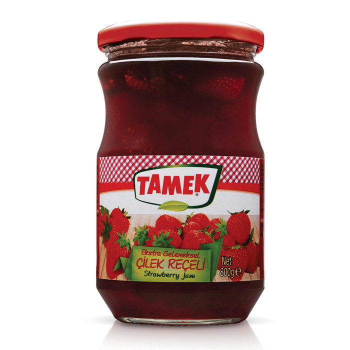 Tamek Strawberry Jam Glass (800 gr)