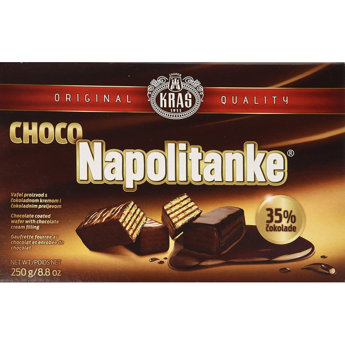 Kras Napolitanke Chocolate Cream Wafer 8.8 oz 250 g