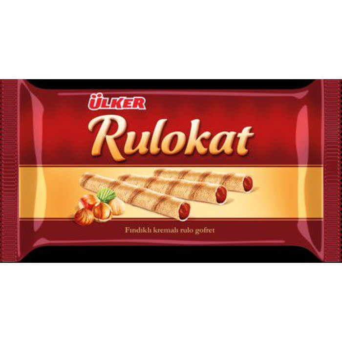 Ulker Rulokat Hazelnut Cream Wafer (150 gr)