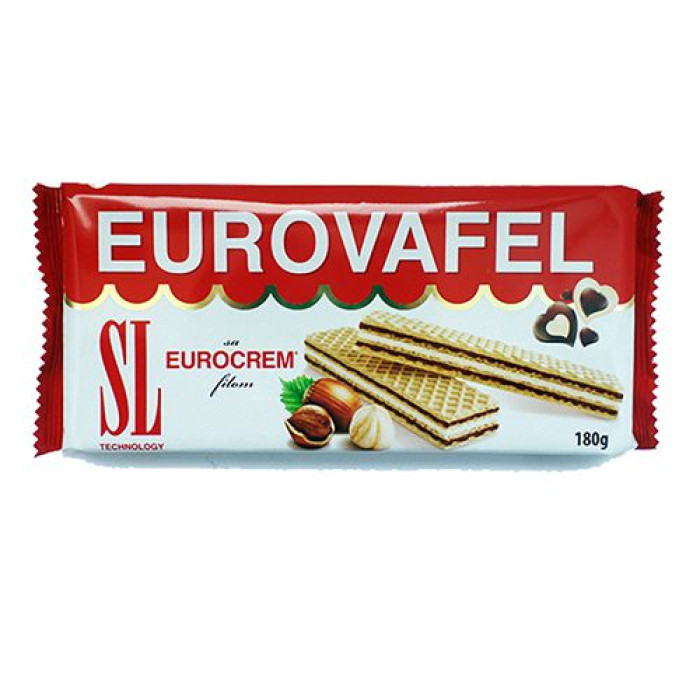 Eurovafel Eurocrem Gofret (180gr)