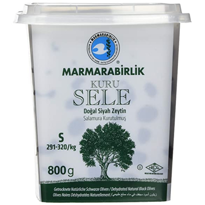 Marmarabirlik Gemlik Sele Dried Black Olive Mega (800 gr) 
