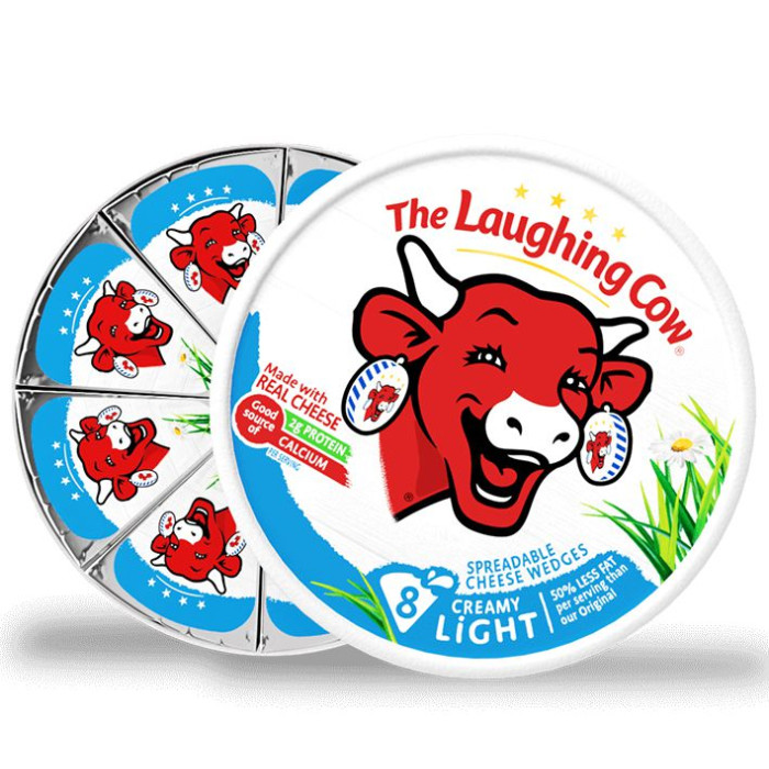 The Laughing Cow Creamy Swiss Spreadable Cheese - Light (170 gr 6oz)