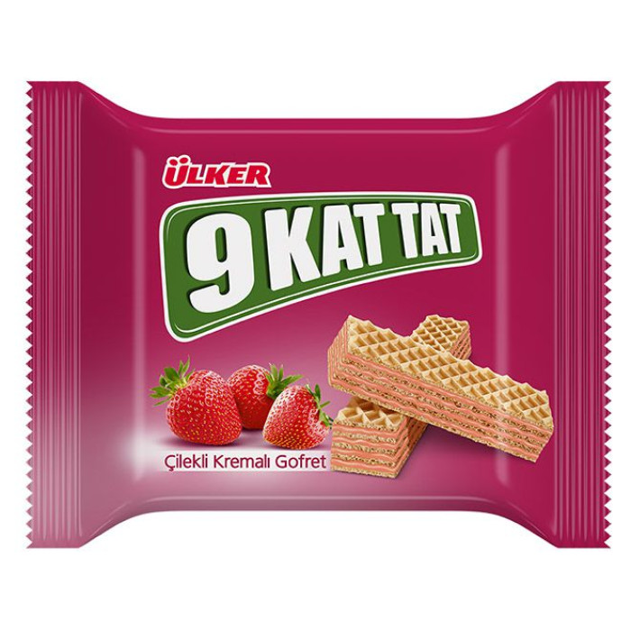 Ülker 9 Kat Tat Strawberry Wafer (39 gr)