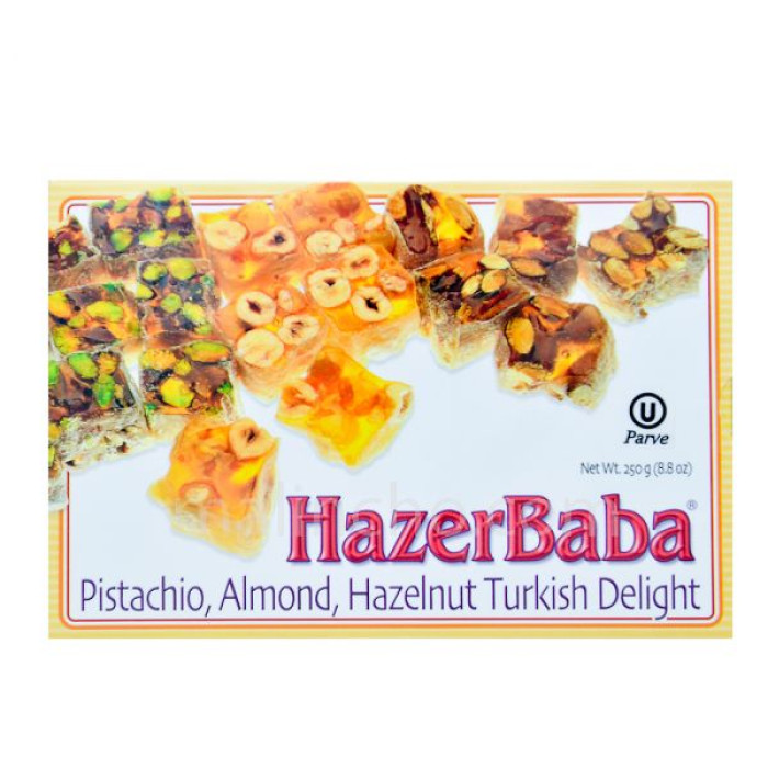Hazerbaba  Pistachio Almond Hazelnut Turkish Delight (454 gr)
