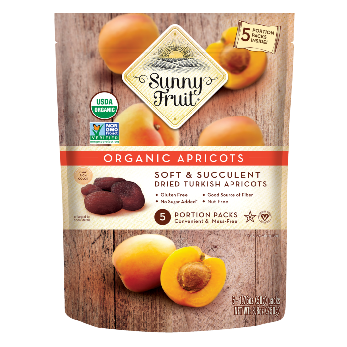 Sunny Fruit Organic Apricots (250 gr 8.8oz)