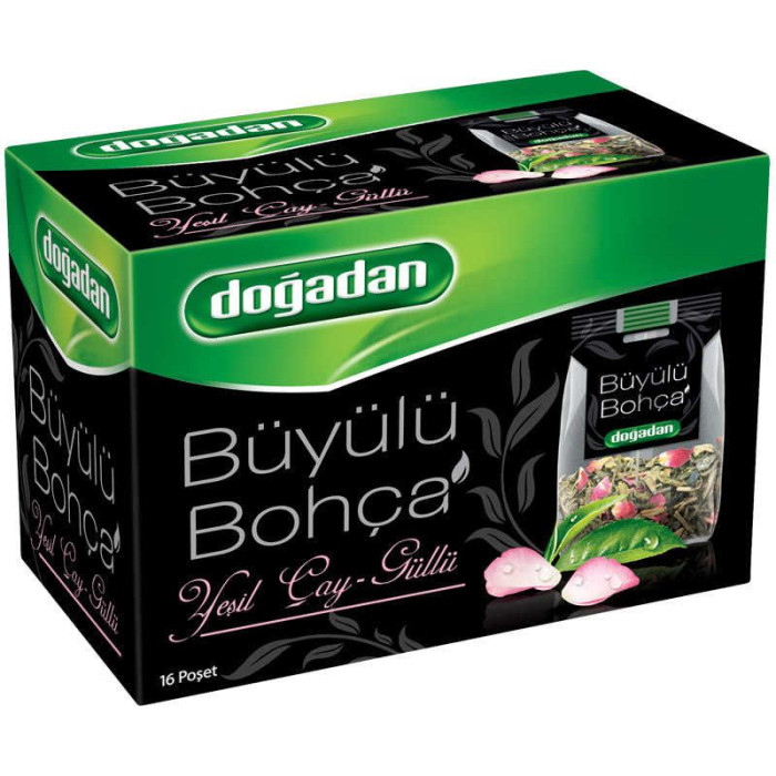 Dogadan Green Tea with Rose (Buyulu Bohca) (16Tea Bag)
