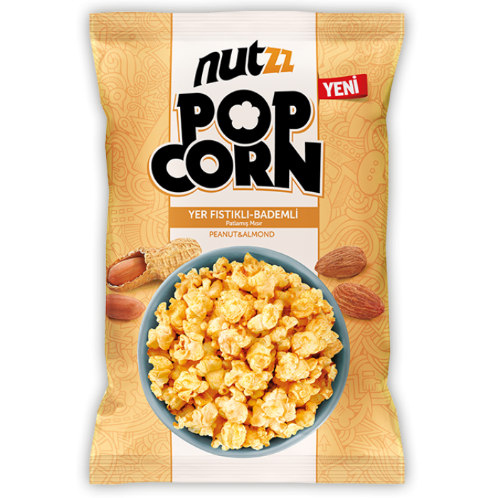 Peyman Nutzz Popcorn Yer Fıstıklı Bademli (85 gr)