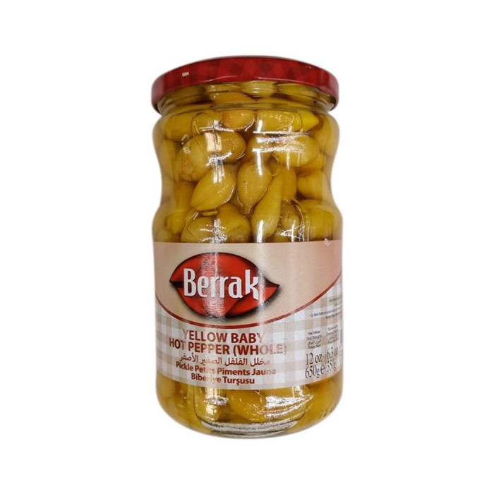 Berrak Yellow Baby Pepper Pickles - Hot (650 gr 22.9oz)
