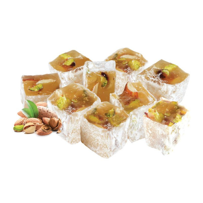 Hazerbaba Sultan Mixed Turkish Delight with Almond, Nuts and Pistachios (454 gr)