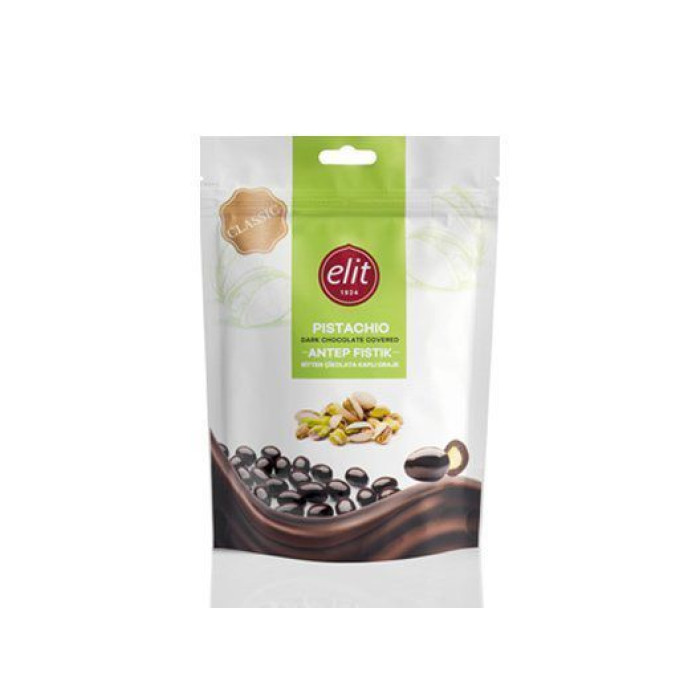 Elit Pistachio Dark Chocolate Dragee (125 gr 4.4oz)