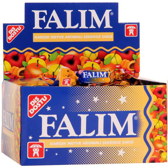 Falim Mixed Fruit Flavored Sugar-Free Gum (100 pcs)