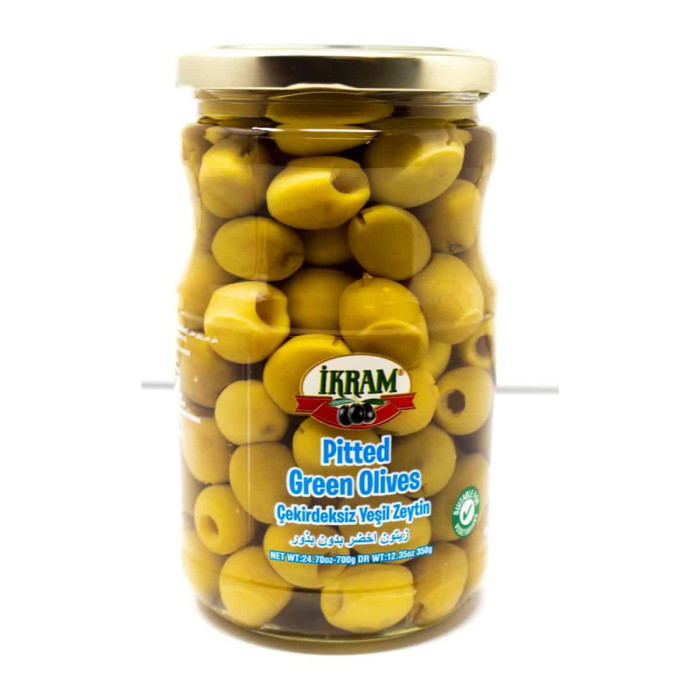Ikram Pitted Green Olives (350 gr)