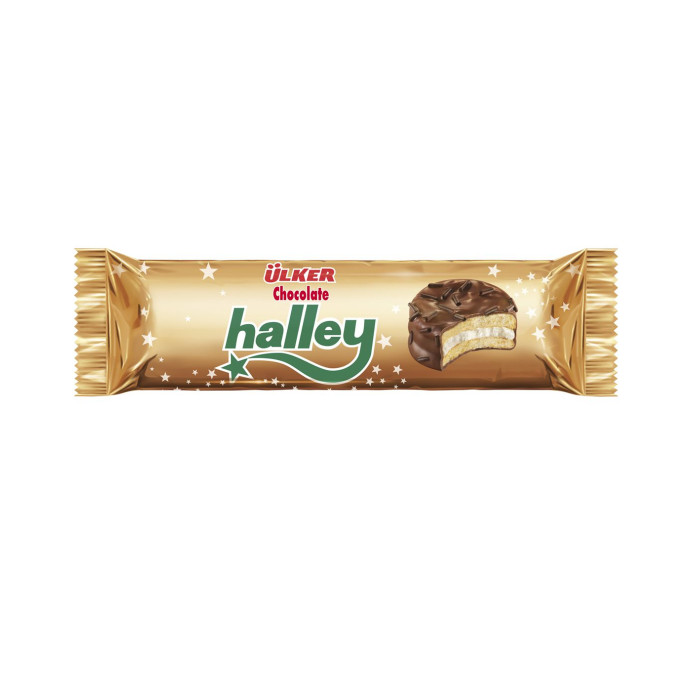 Ulker Halley- Sandwich with Milk Chocolate and Marsmallow 66 GR