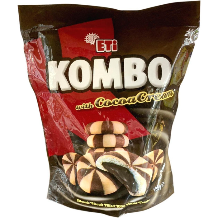 Eti Kombo Biscuit Filled with Cocoa Cream (180 gr)