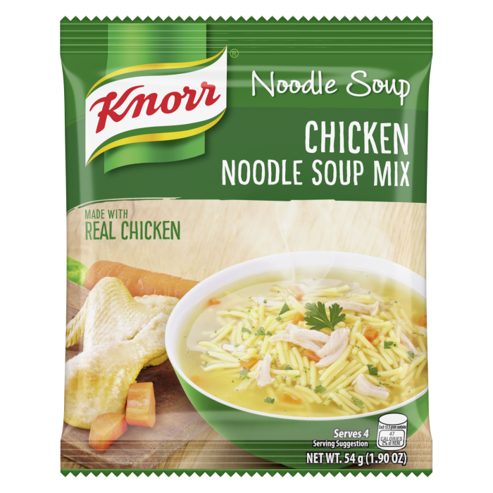 Knorr Chicken Flavored Noodle Soup (51 gr 1.8oz)