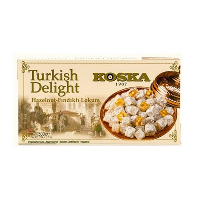 Koska Turkish Delight with Hazelnut (500 gr 17.6oz)