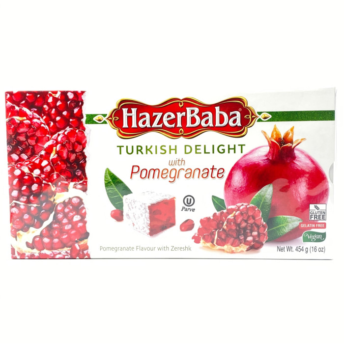 Hazerbaba Pomegranate Turkish Delight with Barberry (454 gr 1lb)