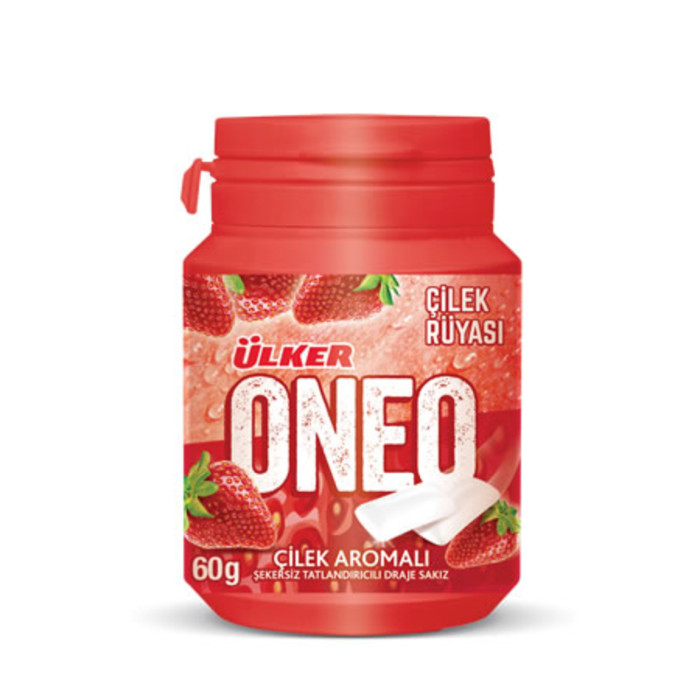 Ulker Oneo Strawberry Chewing Gum (60 gr 2.1oz)