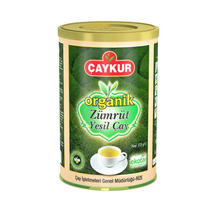 Çaykur Organic Zumrut Green Tea Can (125 gr)
