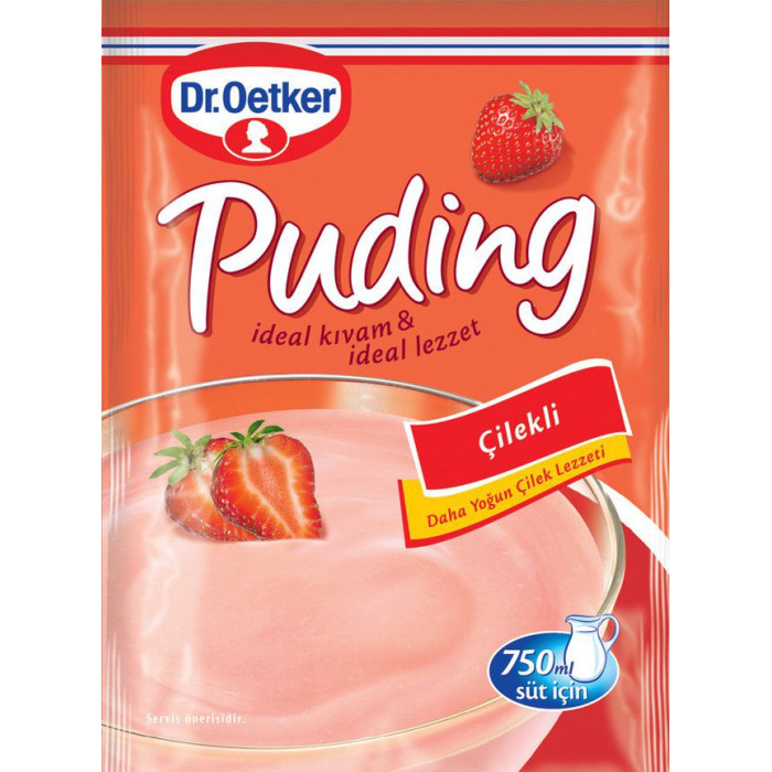 Dr. Oetker Pudding - Strawberry (125 gr 4.4oz)