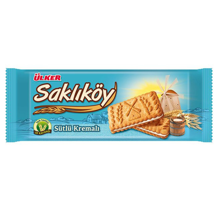 Ülker Saklıköy Milk Cream Biscuit (100 gr 3.5oz)