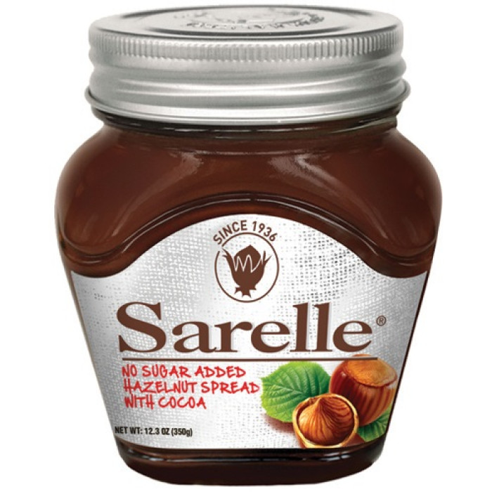 Sarelle Hazelnut Spread with Cocoa - Sugar Free (350 gr 12.3oz)