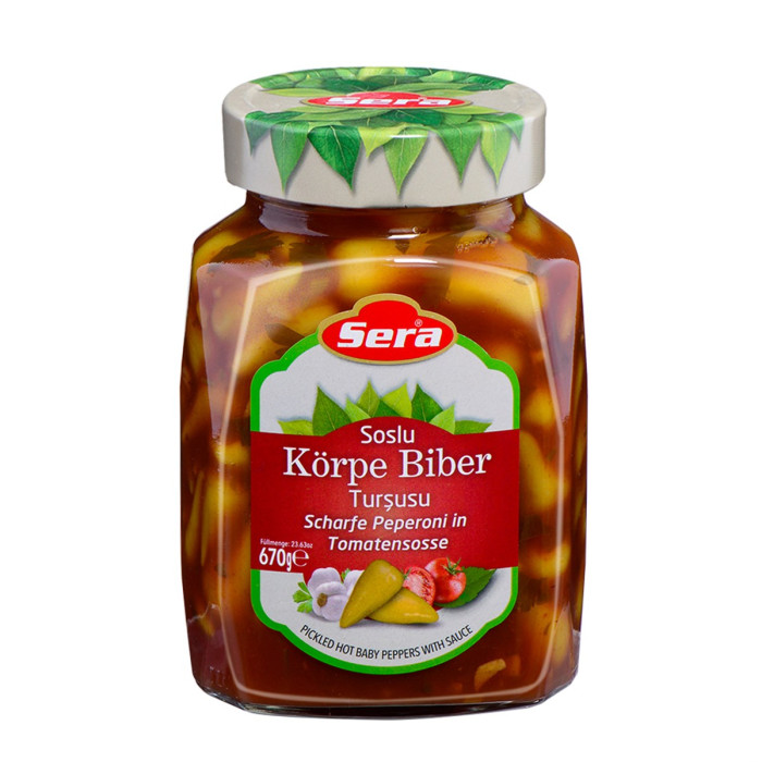 Sera Pickled Hot Baby Peppers in Sauce (670 gr 23.6oz)