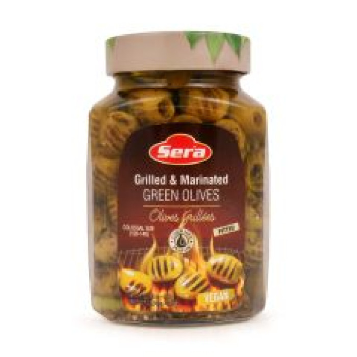 Sera Marinated and Grilled Pitted Green Olives (750 g)