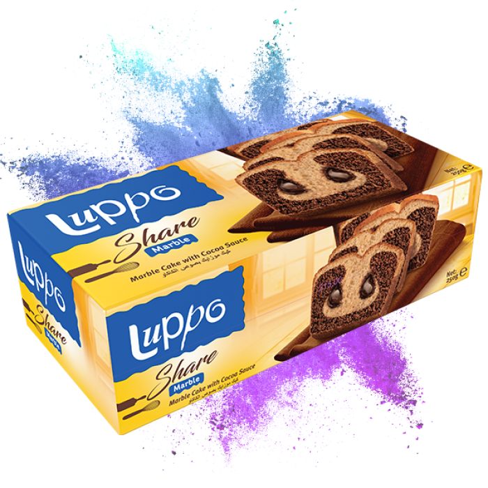 Luppo Share Marble Cake with Cocoa Sauce (250 gr)