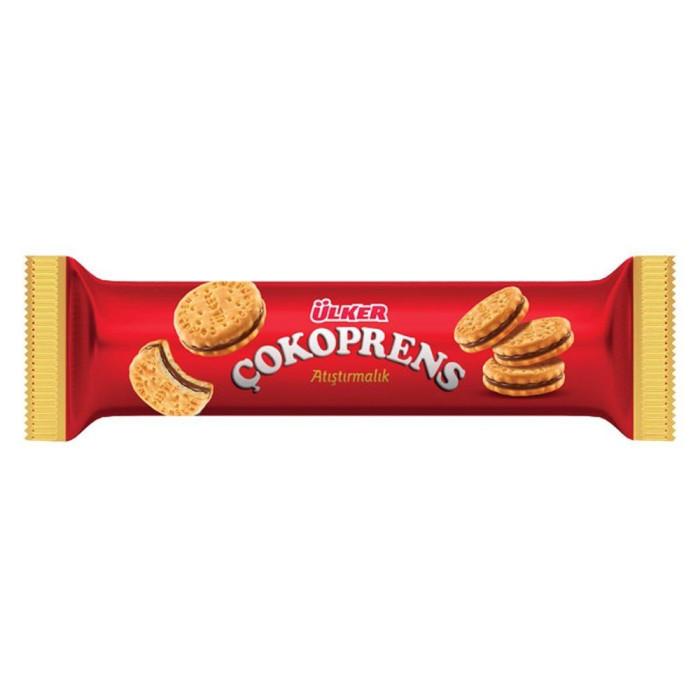 Ulker Cokoprens Chocosandwich Biscuits with Hazelnut Cocoa Cream (81 gr 2.9oz)