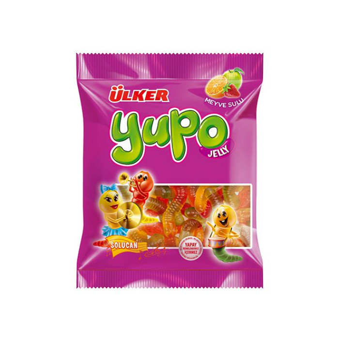 Ulker Yupo Jelly Worm Candy (80gr 2.8oz)