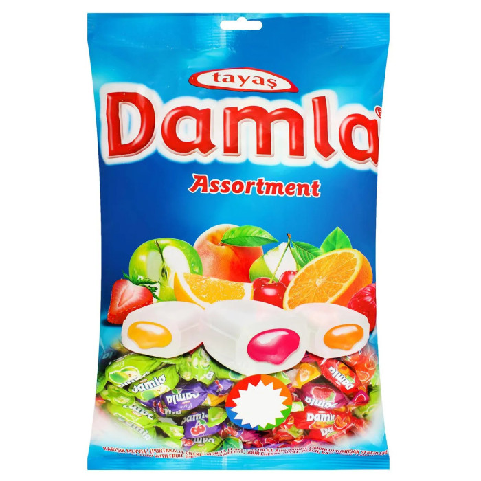 Tayas Damla Assorted Fruit Soft Candy (350 g 12.3oz)
