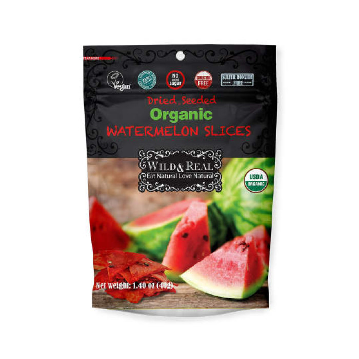 Wild&Real Dried Organic Watermelon Slices (40 gr 1.4oz)